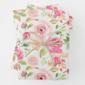 Floral Pink Peony Wrap For MothersDay, Gift Etc. Inpakpapier Vel (In situ)