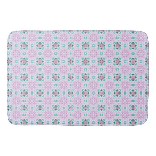 FLORAL PINK ROMANTIC BADMAT (Voorkant)