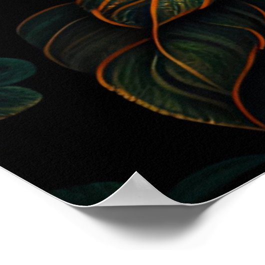 Floral Pink Rose Bouquet Artwork Poster (Hoek)