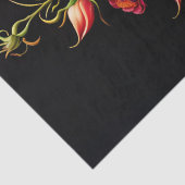 Floral Pink Rose Bouquet Artwork Tissuepapier (Detail)