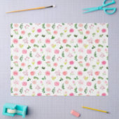 Floral Pink Roses with Foliage Tissuepapier (Craft)