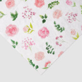 Floral Pink Roses with Foliage Tissuepapier (Detail)