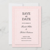 Floral Pink Save The Date (Voorkant)