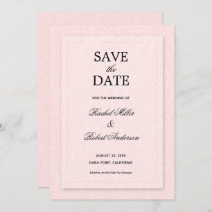 Floral Pink Save The Date
