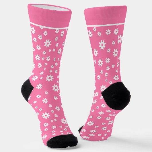 Floral Pink Sokken (Gebogen)