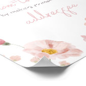 Floral Pink Spring Baby in Bloom Envelope Station Poster (Hoek)