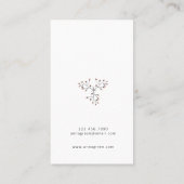 Floral Pink Visitekaartje (Achterkant)