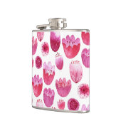 Floral Pink Waterverf Heupfles (Links)