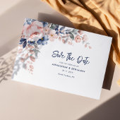 Floral Pink Waterverf Wedding Save the Date