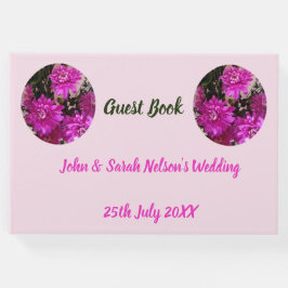 Floral Pink Wedding Gastenboek