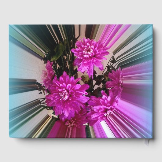 Floral Pink Wedding Gastenboek (Achterkant)