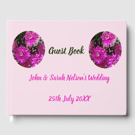 Floral Pink Wedding Gastenboek