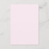 Floral Pink Wedding Informatiekaartje (Achterkant)