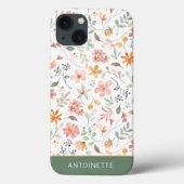 Floral Pink Wildflower Case-Mate iPhone Case (Achterkant)