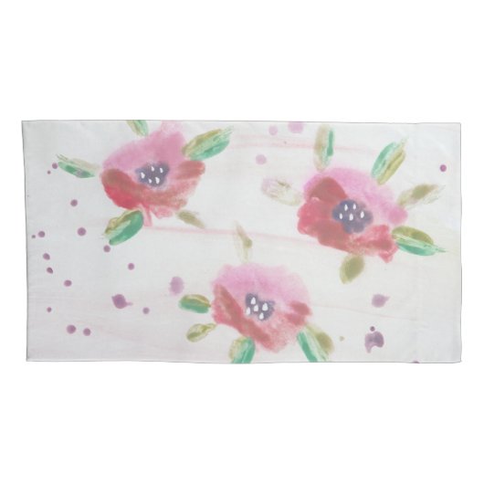 Floral Pinks Kussensloop (Achterkant-Rechts)