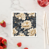 Floral Pioen Elegant Modern Servet (Insitu)