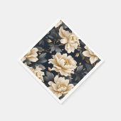 Floral Pioen Elegant Modern Servet (Hoek)