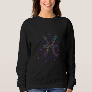 Floral Pisces Zodiac Sign Trui