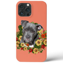Floral pitbull mama
