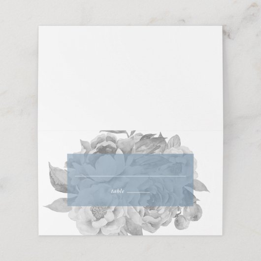 Floral Plaatskaartje (Buitenkant ongevouwen)