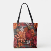 Floral Plaid Tas (Achterkant)