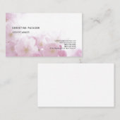 Floral Plain Professional Minimalist Feminine Visitekaartje (Voorkant / Achterkant)