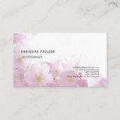 Floral Plain Professional Minimalist Feminine Visitekaartje (Voorkant)