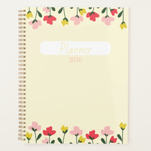 Floral Planner – Elegant Flower-Themed (Voorkant)