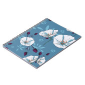 Floral plant botanical seamless pattern backgroun notitieboek (Linkerzijde)