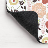 Floral Playful Botanical Mix Peach Green Whimsical Muismat (Hoek)