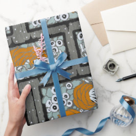 Floral pochoir patroon oosterse stijl Samarkande Cadeaupapier