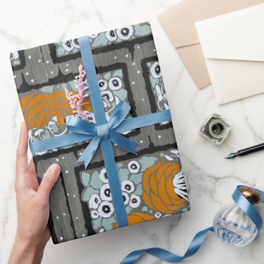 Floral pochoir patroon oosterse stijl Samarkande Cadeaupapier (Geschenken)