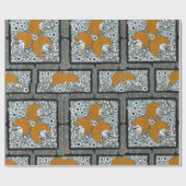 Floral pochoir patroon oosterse stijl Samarkande Cadeaupapier (Vlak)