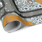 Floral pochoir patroon oosterse stijl Samarkande Cadeaupapier (Rol Hoek)