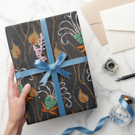 Floral pochoir patroon oosterse stijl Samarkande Cadeaupapier