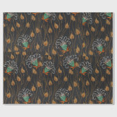 Floral pochoir patroon oosterse stijl Samarkande Cadeaupapier (Vlak)