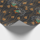 Floral pochoir patroon oosterse stijl Samarkande Cadeaupapier (Hoek)