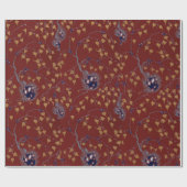 Floral pochoir patroon ten oosten van Samarkande Cadeaupapier (Vlak)