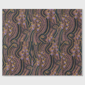 Floral pochoir patroon ten oosten van Samarkande W Cadeaupapier (Vlak)