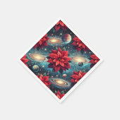 Floral Poinsettia Hemelse Patroon Decoupage Servet (Hoek)