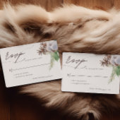 Floral Poinsettia Waterverf bruiloft RSVP Kaartje