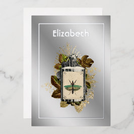 Floral Poison Lotion Halloween Gothic Folie Invita Folie Uitnodiging