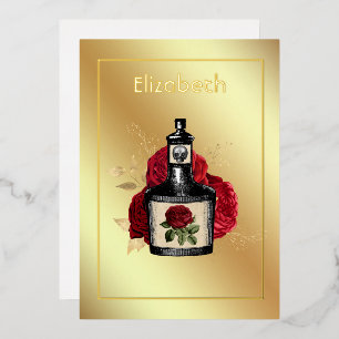 Floral Poison Lotion Halloween Gothic Folie Invita Uitnodiging