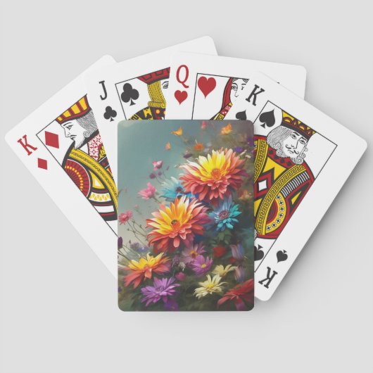 Floral Pokerkaarten (Achterkant)