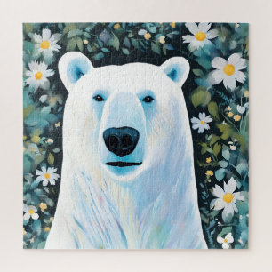 Floral Polar Beer Legpuzzel