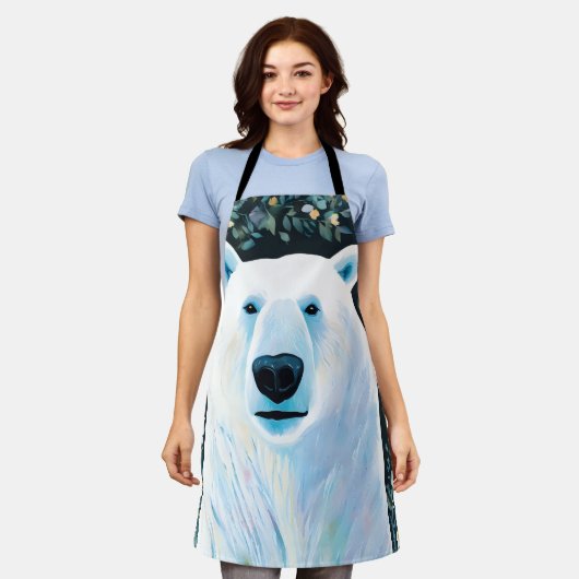 Floral Polar Beer Schort (Gedragen)