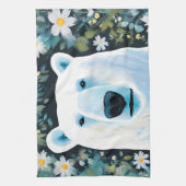 Floral Polar Beer Theedoek (Verticaal)