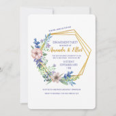 Floral Polygon Uitnodiging (Voorkant)