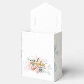 Floral pomkin Baby shower botanisch Bedankdoosjes (Geopend)