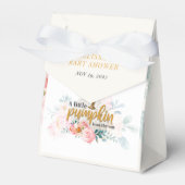 Floral pomkin Baby shower botanisch Bedankdoosjes (Voorkant Zijde)